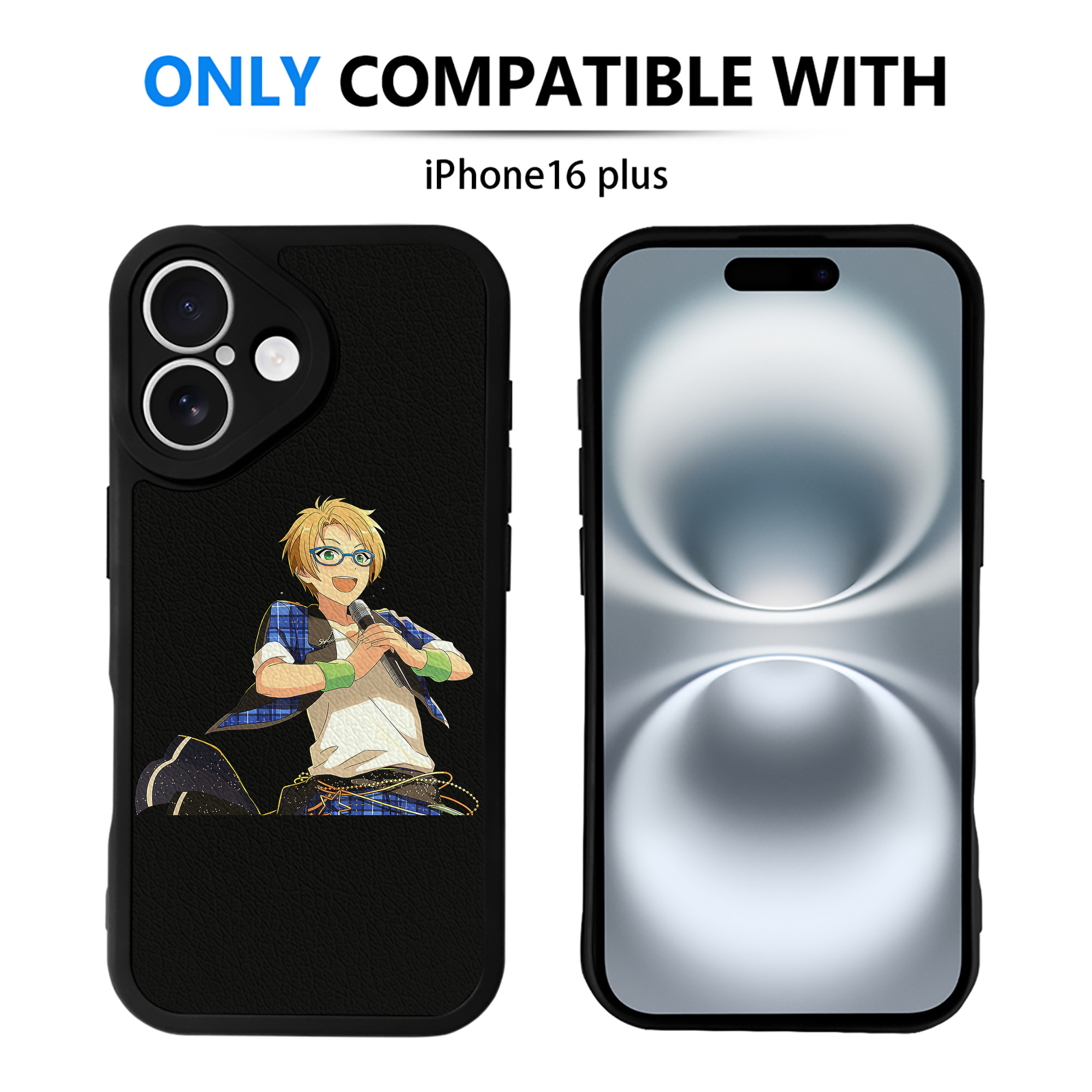 （画像用） あんさんぶるスターズ! Ensemble Stars 【iPhone 16シリーズ対応】シリコンスマホケース（レザー調） 材質：シリコン